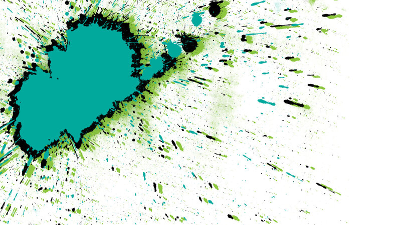 Paint Splatter on White