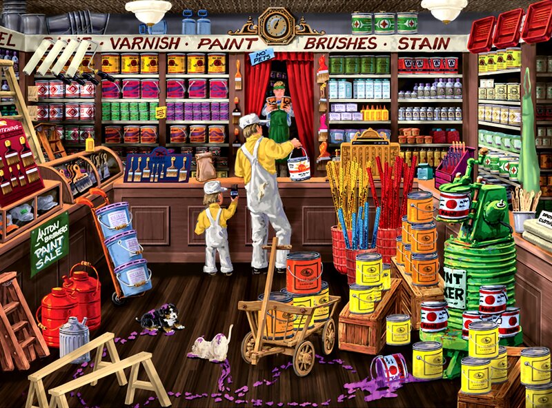Paint Store Interior