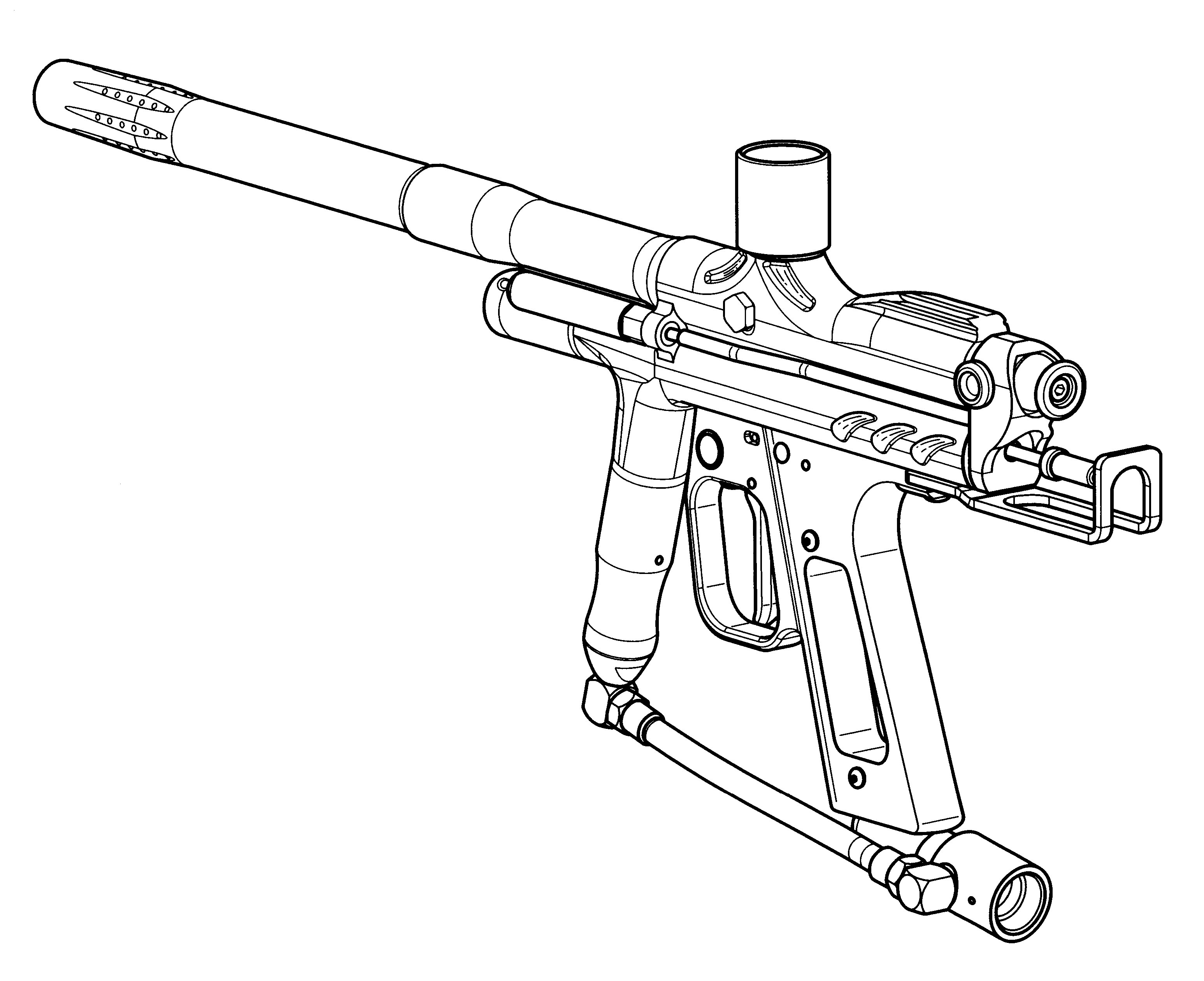paintball gun diagram