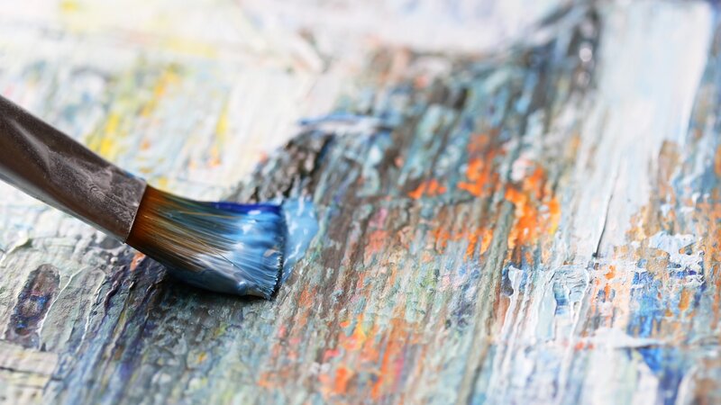 Paintbrush on Canvas