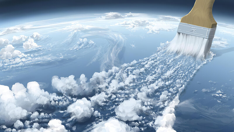 Paintbrush Painting Clouds