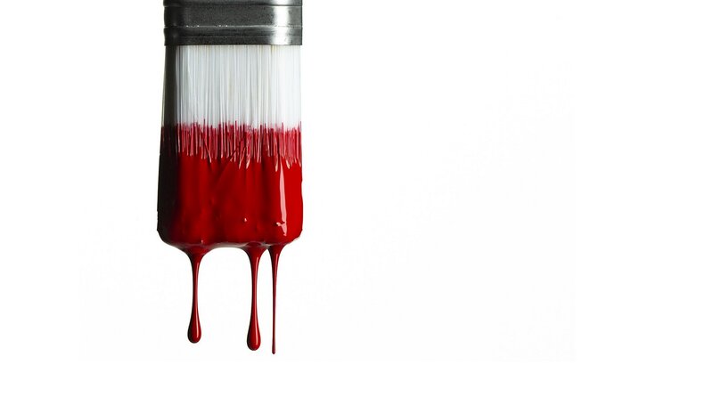 Paintbrush with Red Paint