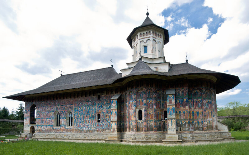 painted church in romania