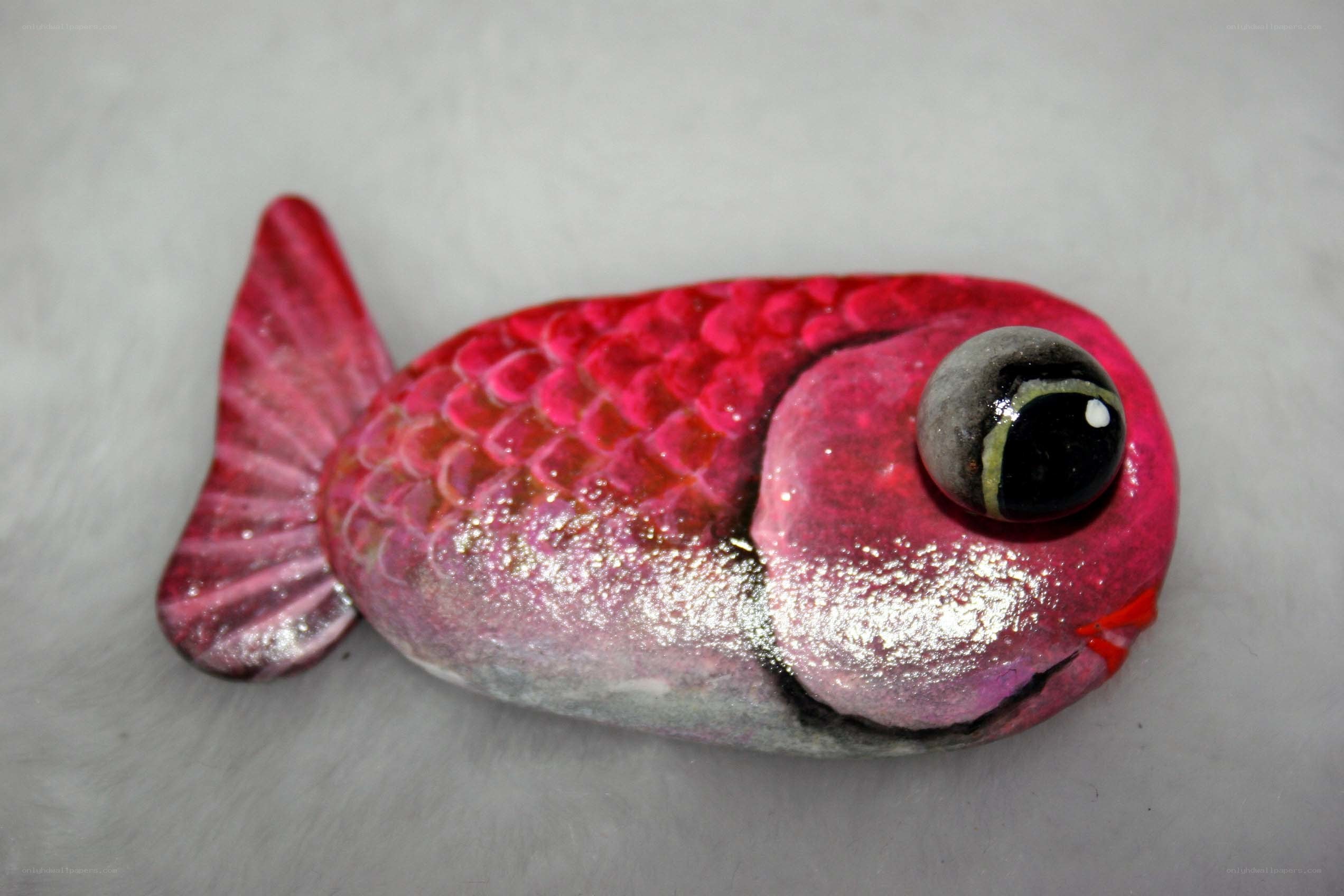 painted fish rock art