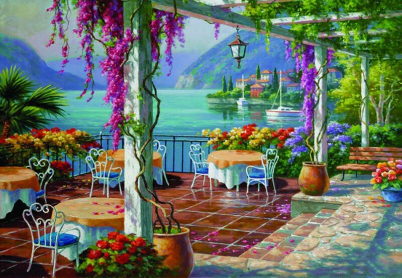 Painted Garden Terrace — Purple