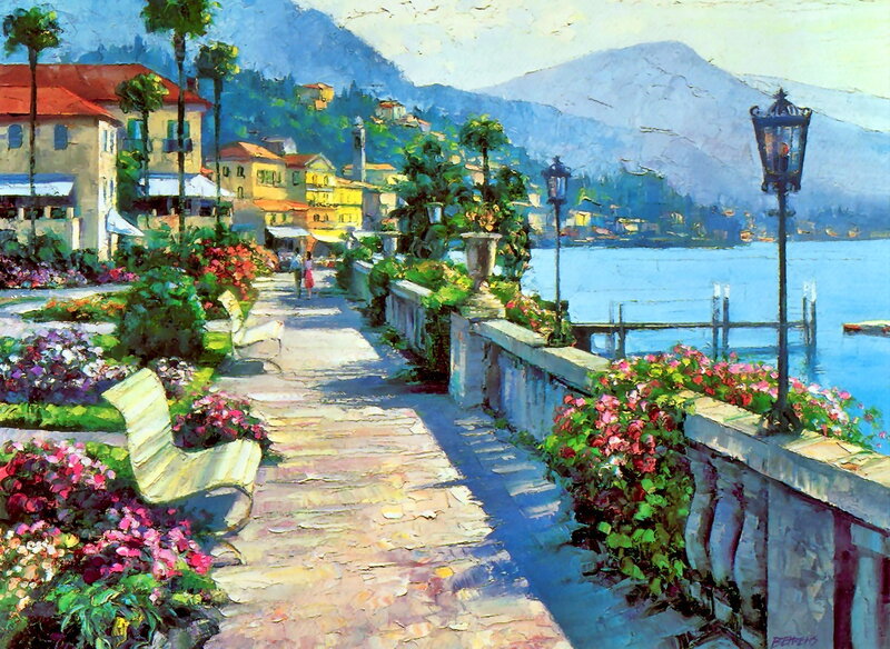 Painted Lakeside Walkway
