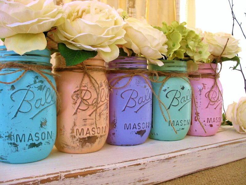 Painted Mason Jars