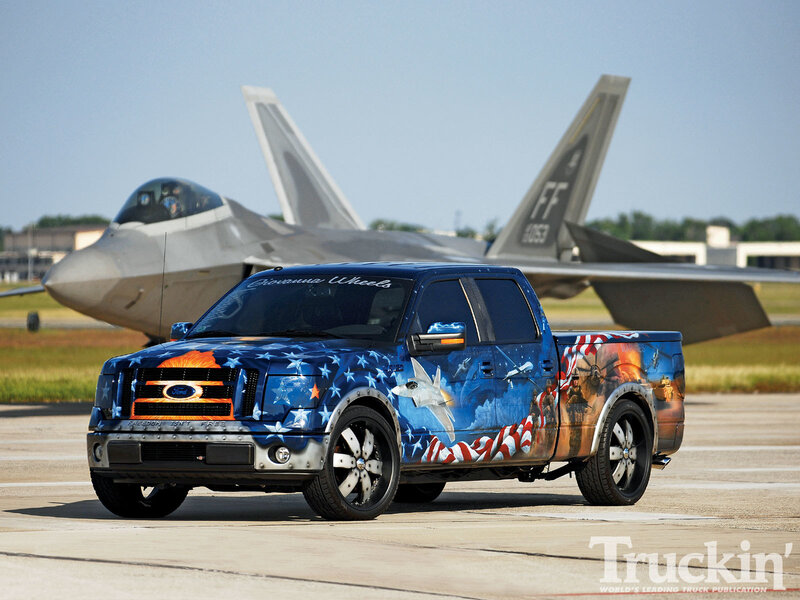 Painted Pickup Truck