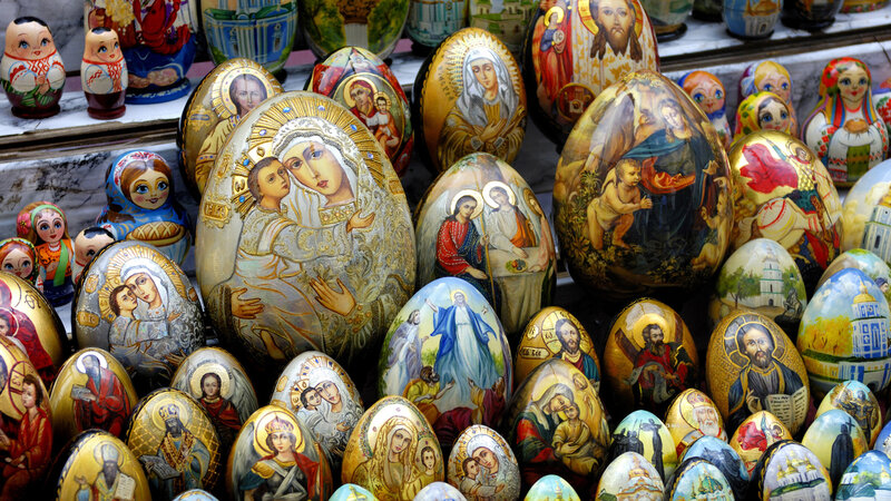 Painted Religious Eggs