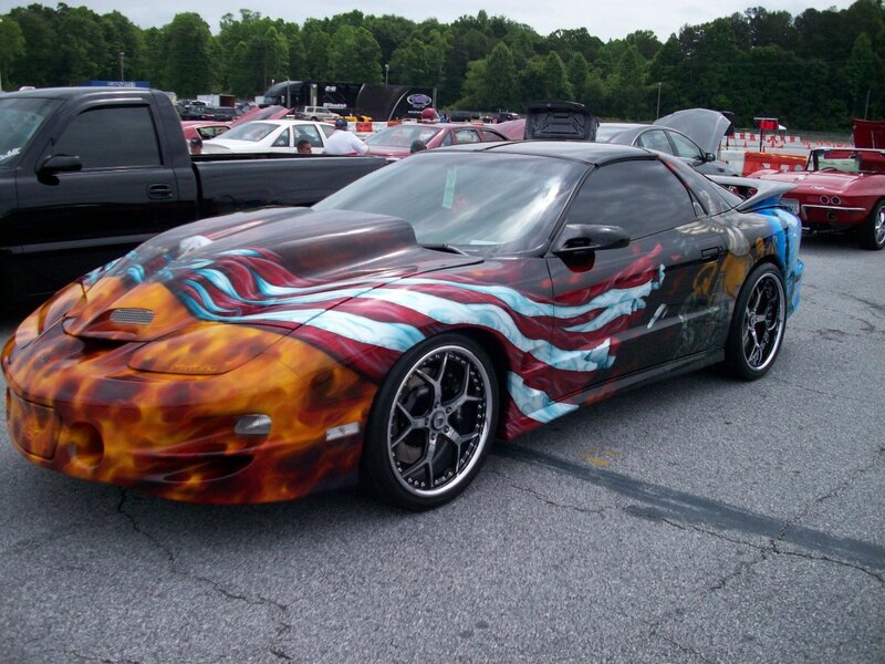 Painted Sports Car