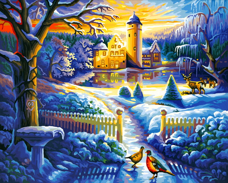 Painted Winter Landscape
