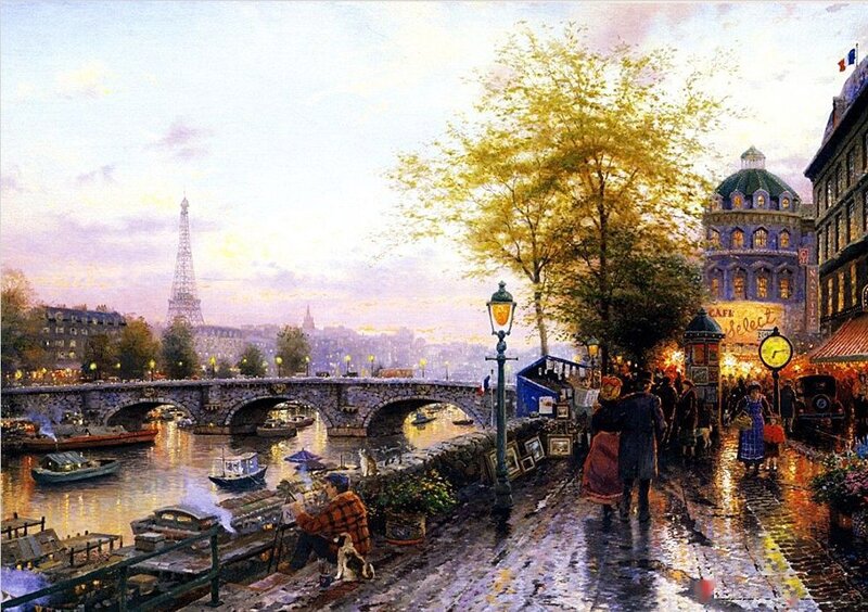 Painter on Riverbank