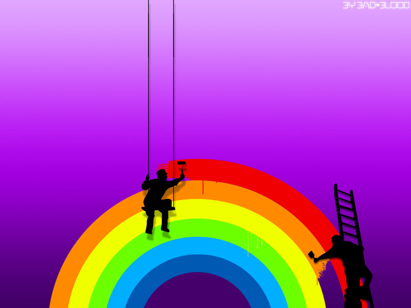 Painting a rainbow