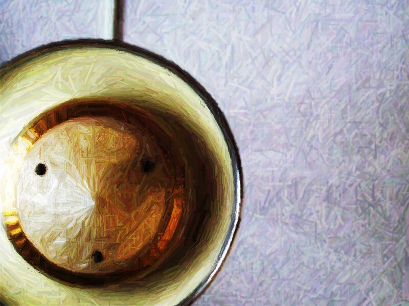 painting of a cup