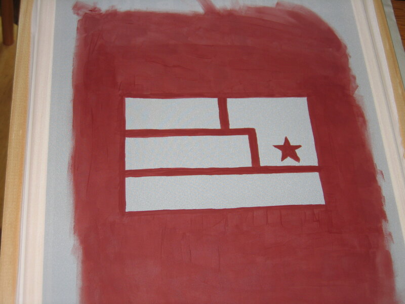 painting of a flag