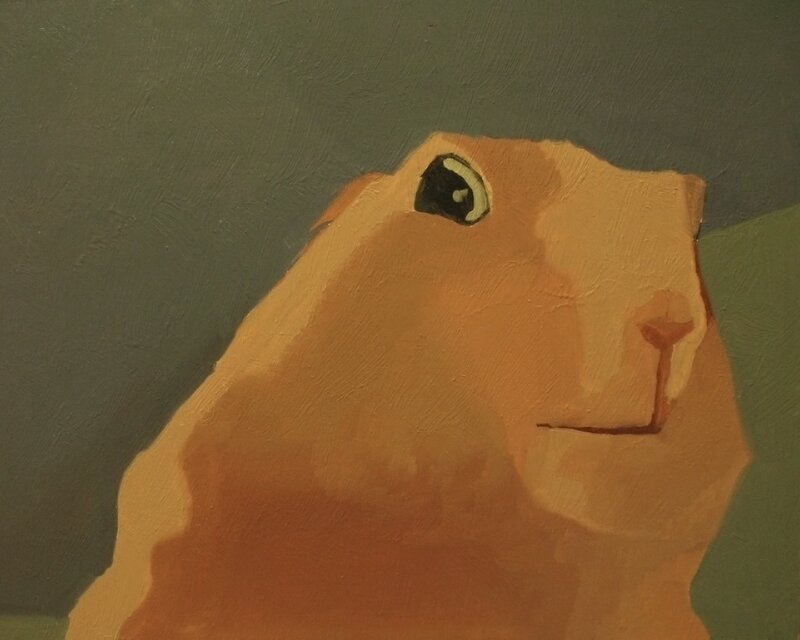 Painting of a guinea pig