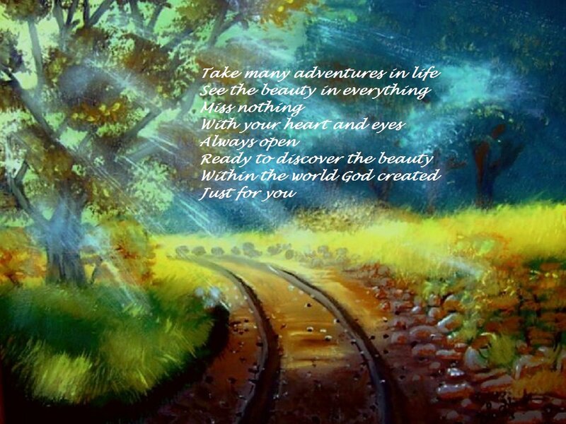 Painting of a Path — Green