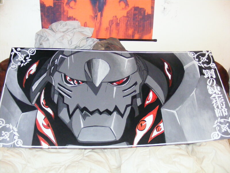 Painting of anime character