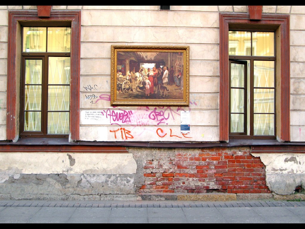 Painting on a city wall