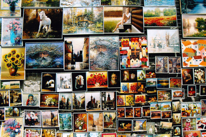 Paintings on a Wall