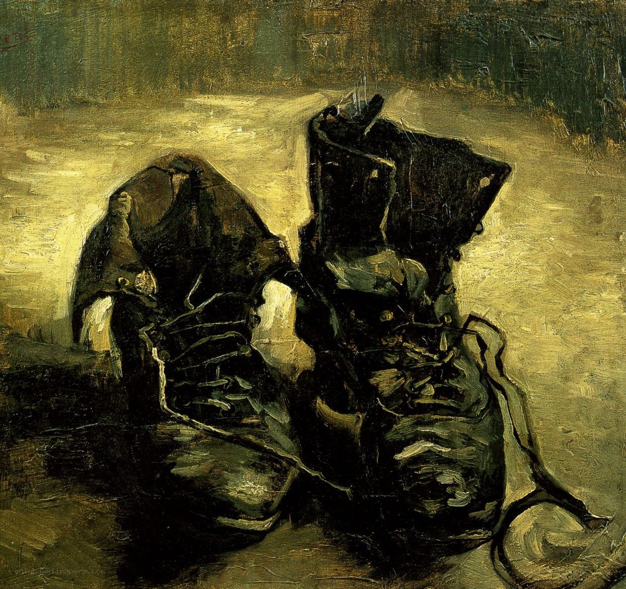 Pair of worn boots