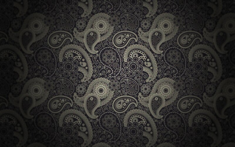 Paisley Pattern Design — Black, Ornate