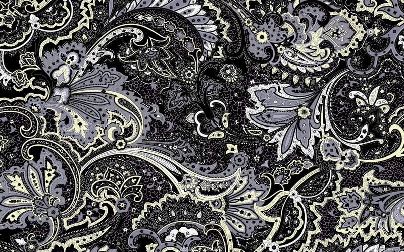 Paisley Pattern Design — Black