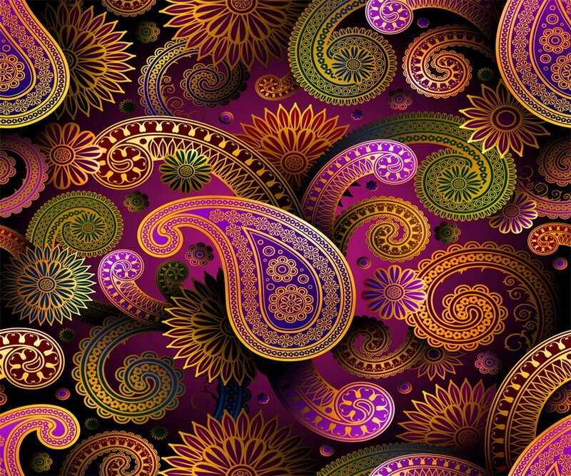 Paisley Pattern Design — Purple