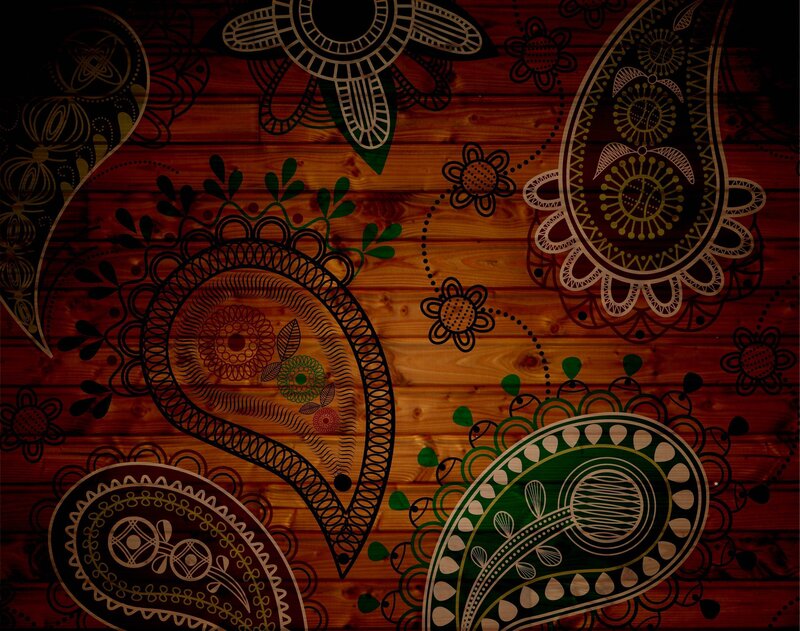 Paisley Patterns on Wood