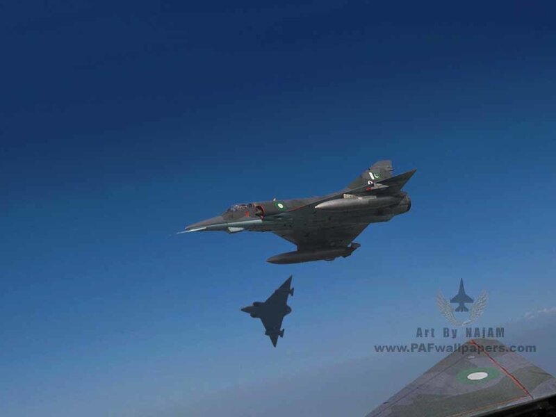 Pakistan Air Force Jets — Blue, Dramatic