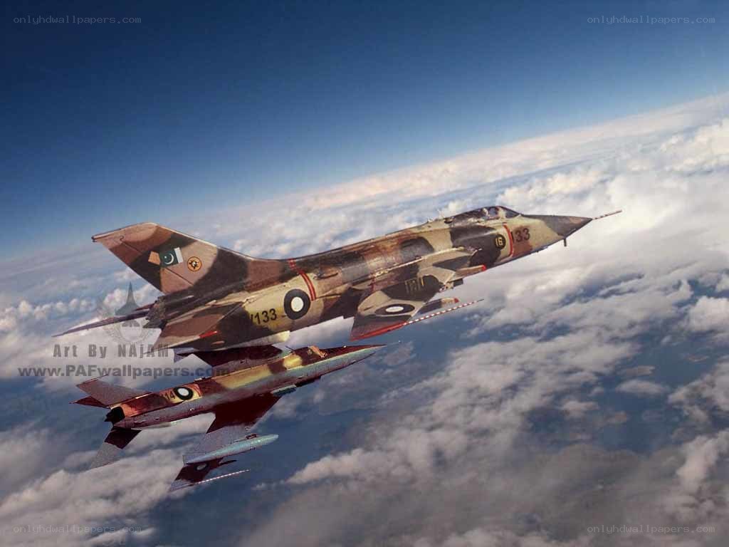 Pakistan Air Force jets in flight