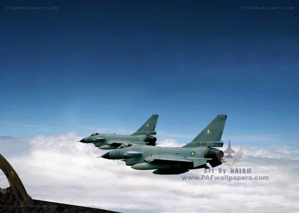 Pakistan Air Force jets in formation
