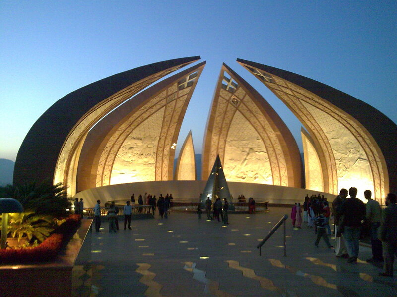 Pakistan Monument at dusk