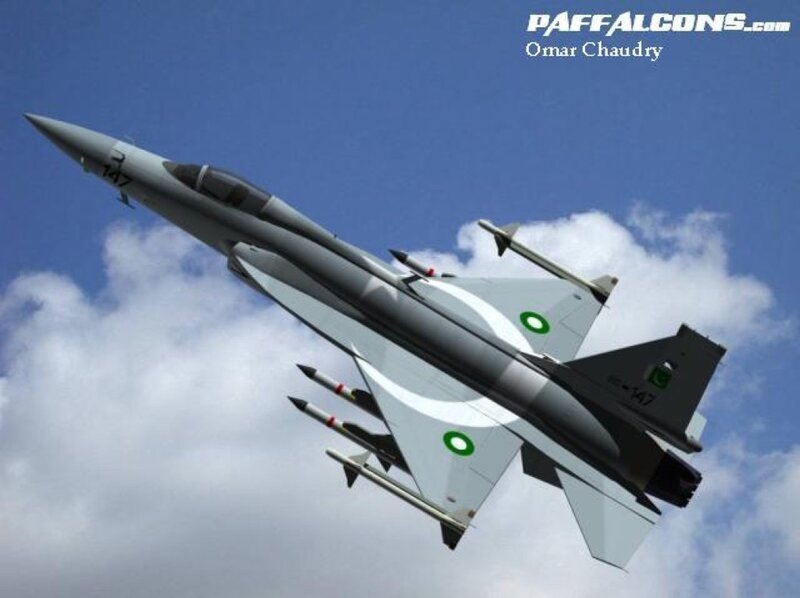 Pakistani fighter jet in flight