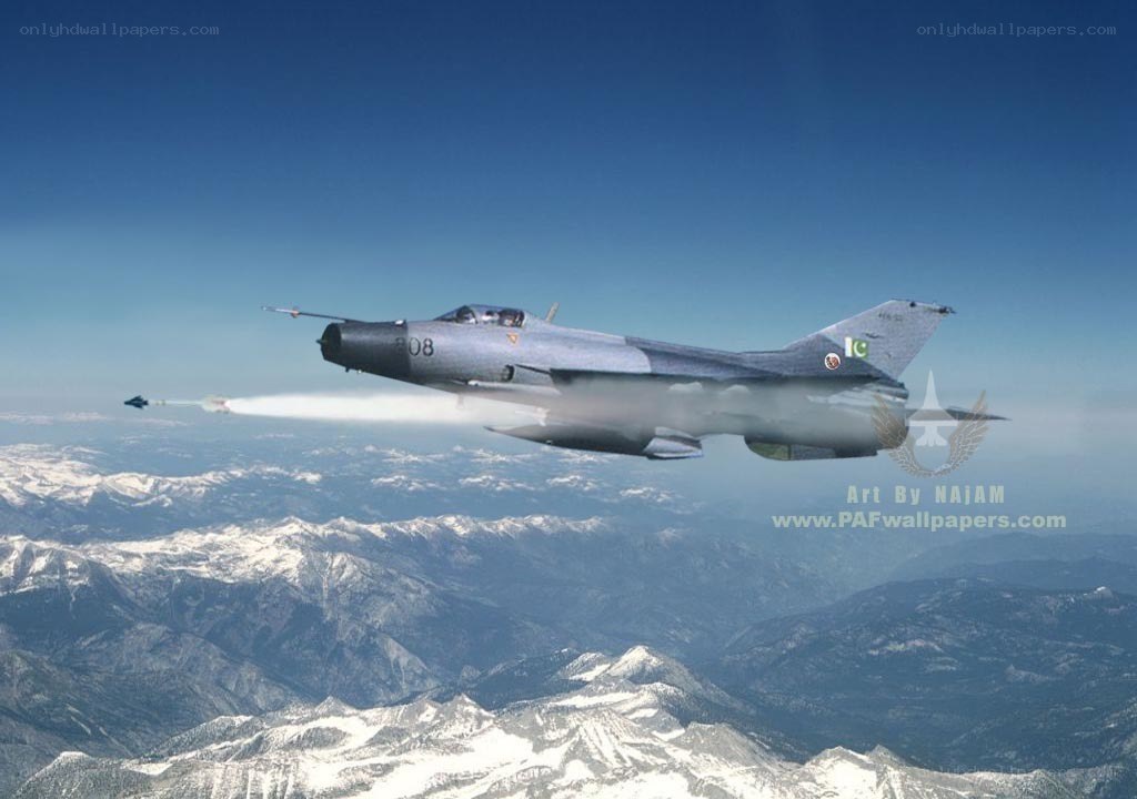 Pakistani jet in flight