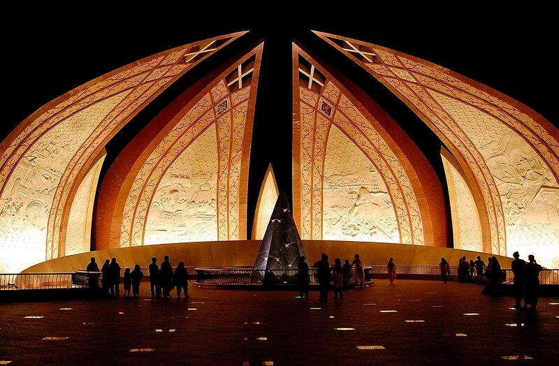 Pakistani Monument at Night