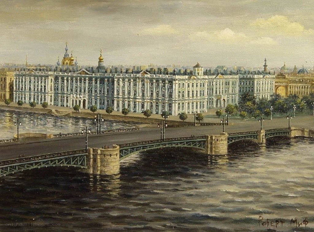 Palace and Bridge Painting