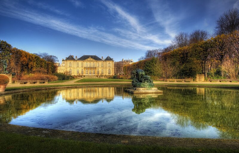 Palace and garden pond