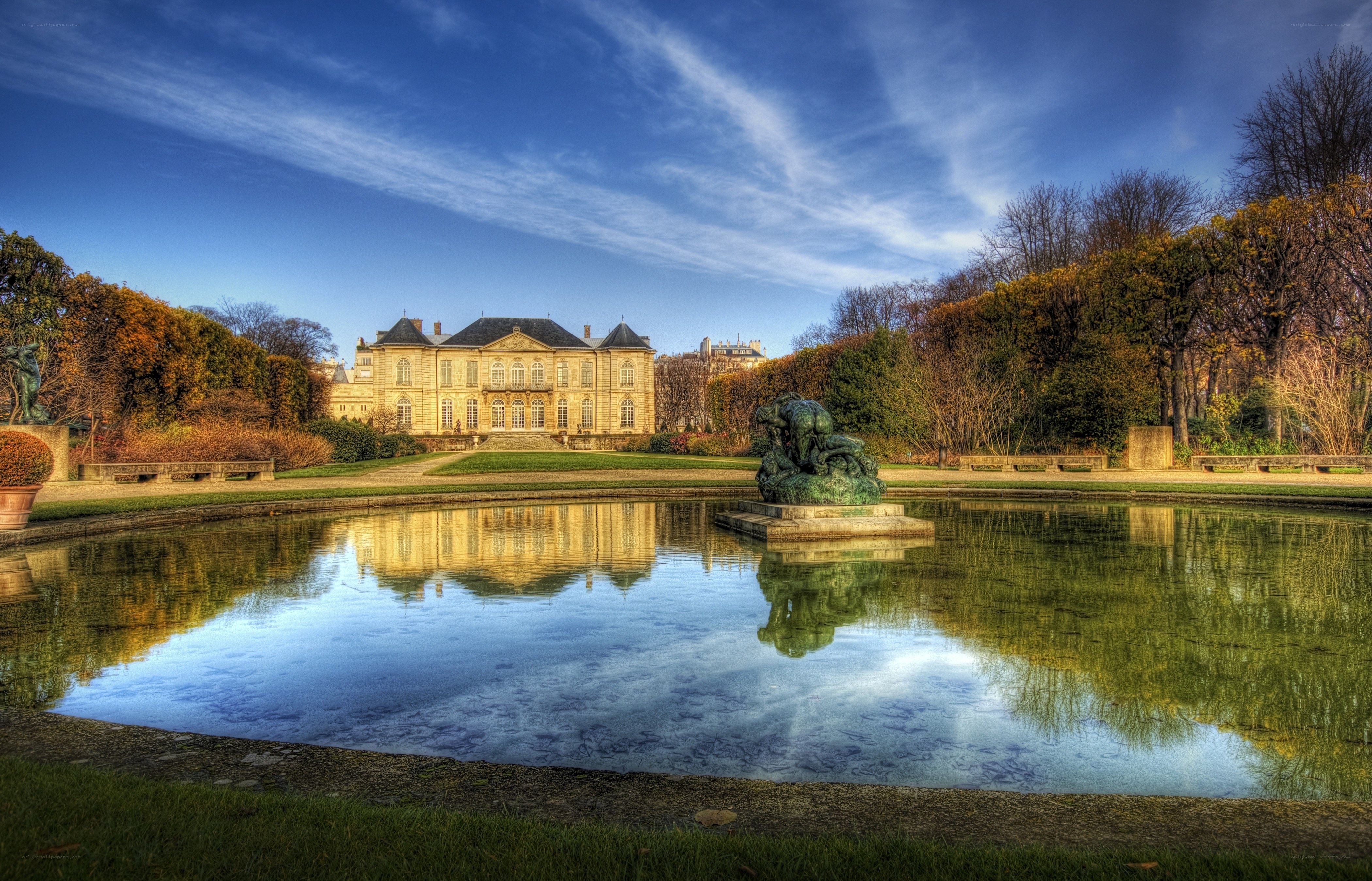 Palace and garden pond