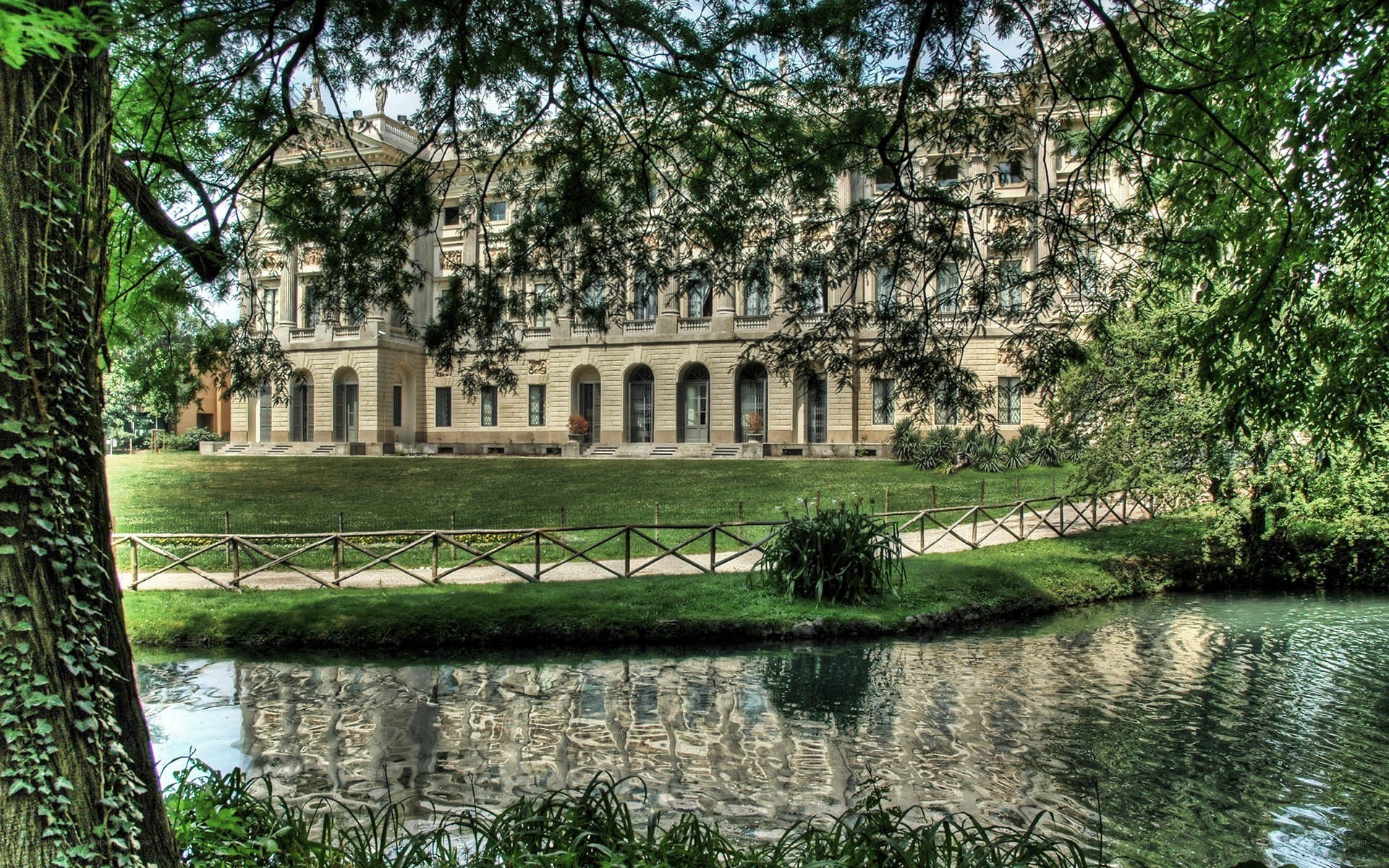 Palace by the lake