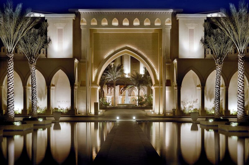Palace Entrance at Night — Beige