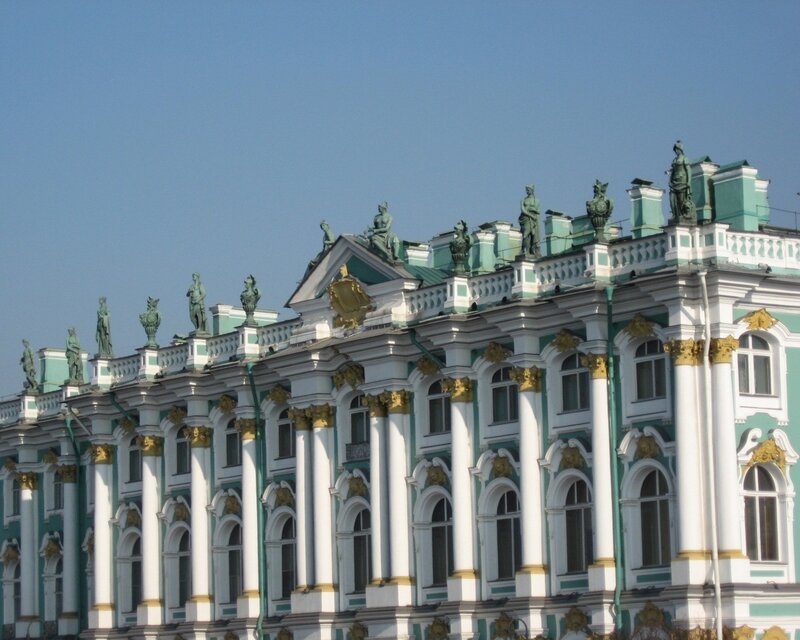 Palace Facade with Statues