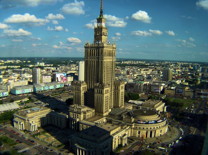 Palace of Culture and Science — Blue, Dramatic