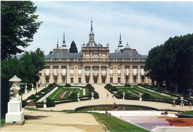Palace with formal gardens