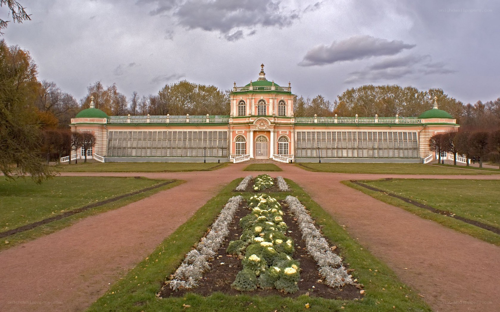 Palace with green domes