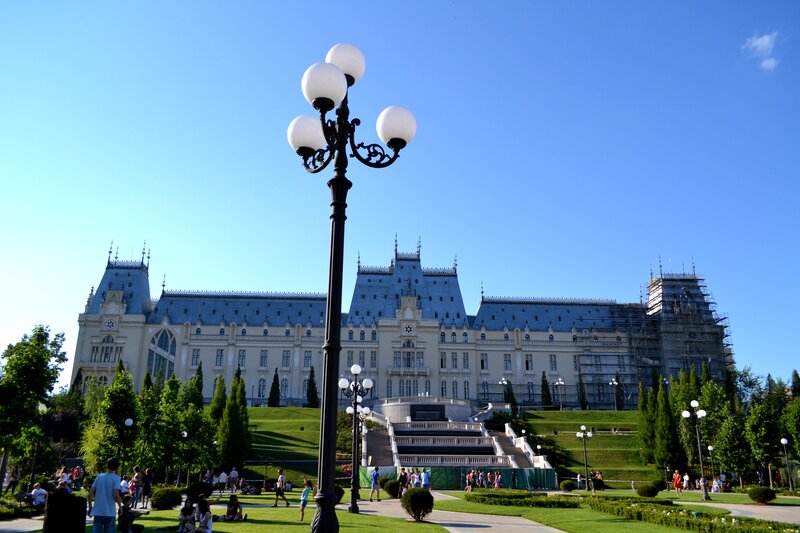 Palace with Green Lawn