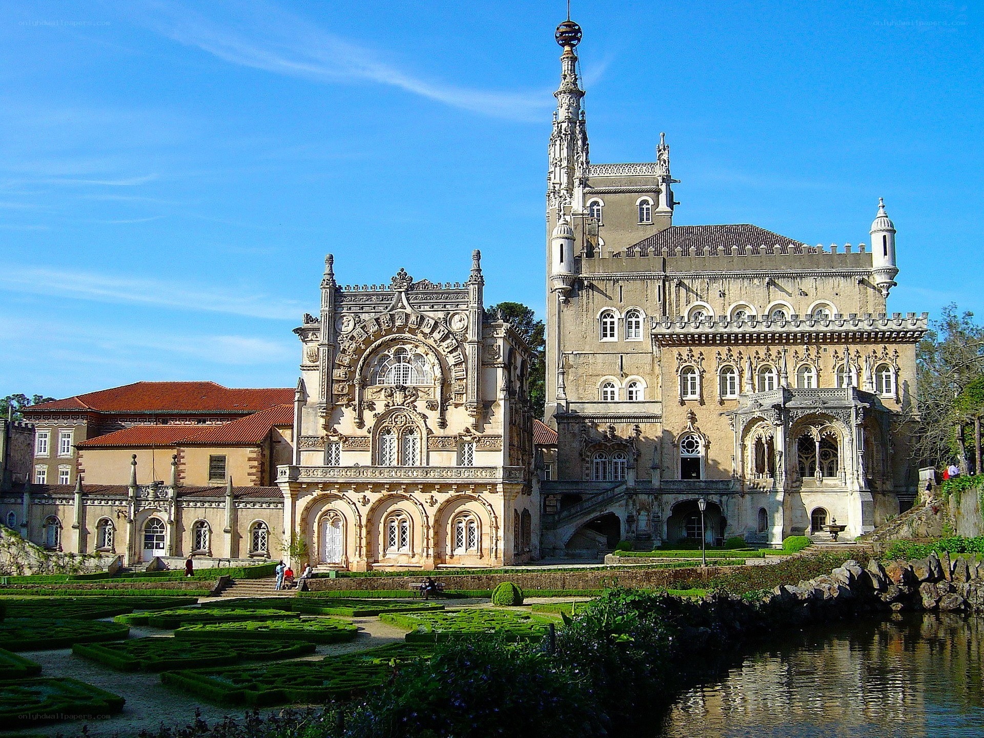 Palace with ornate architecture