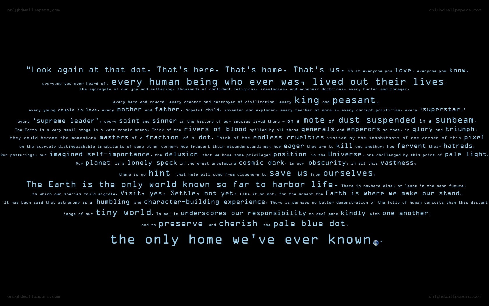pale blue dot quote