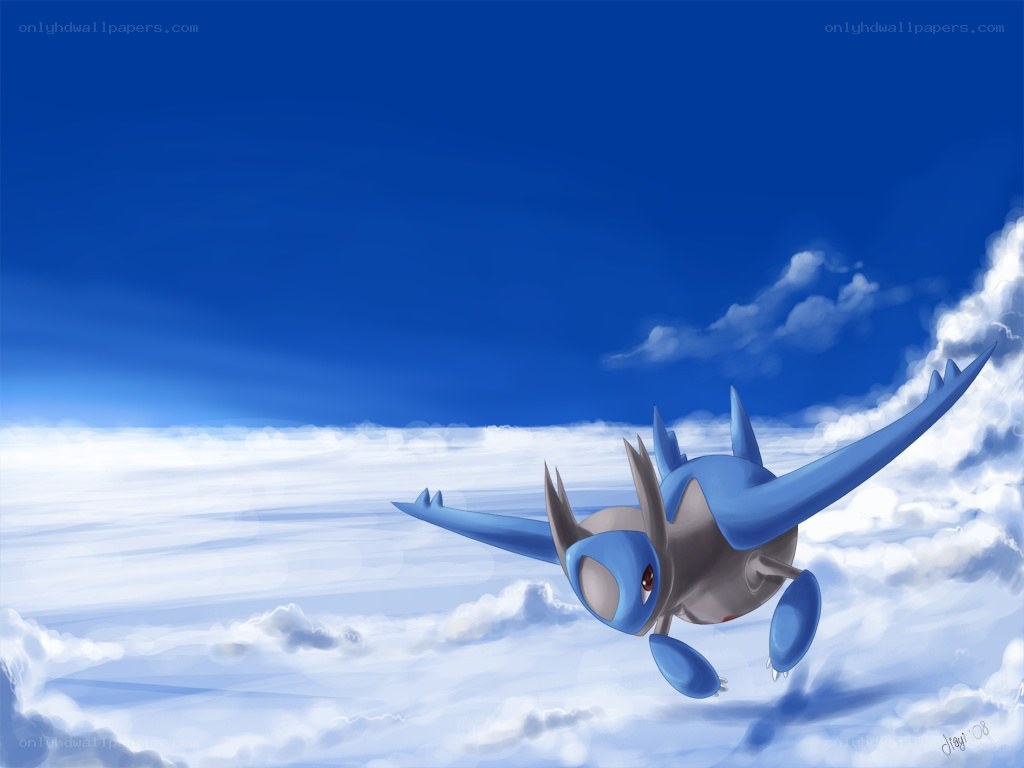 Palkia flying through clouds