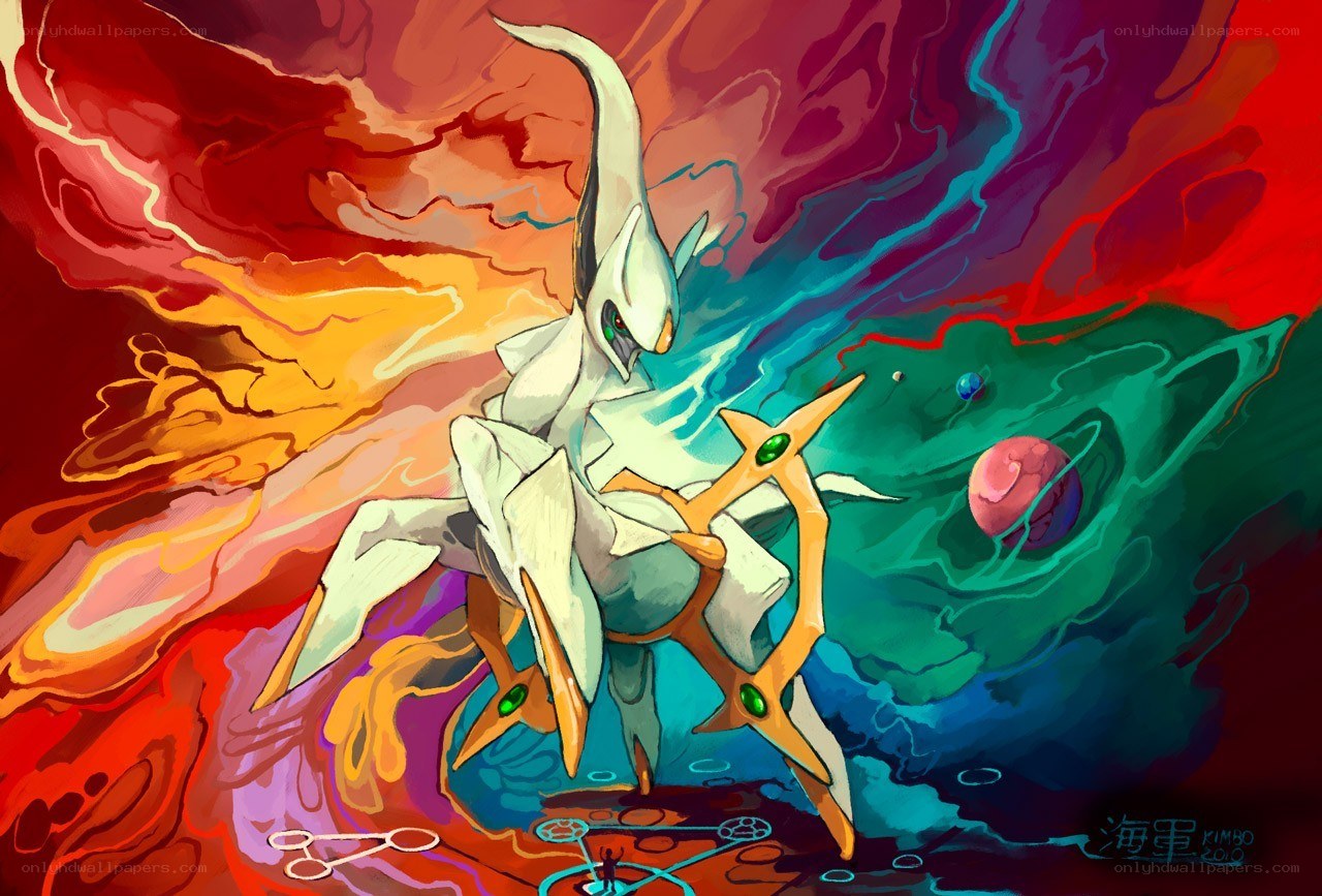 Palkia in a cosmic storm